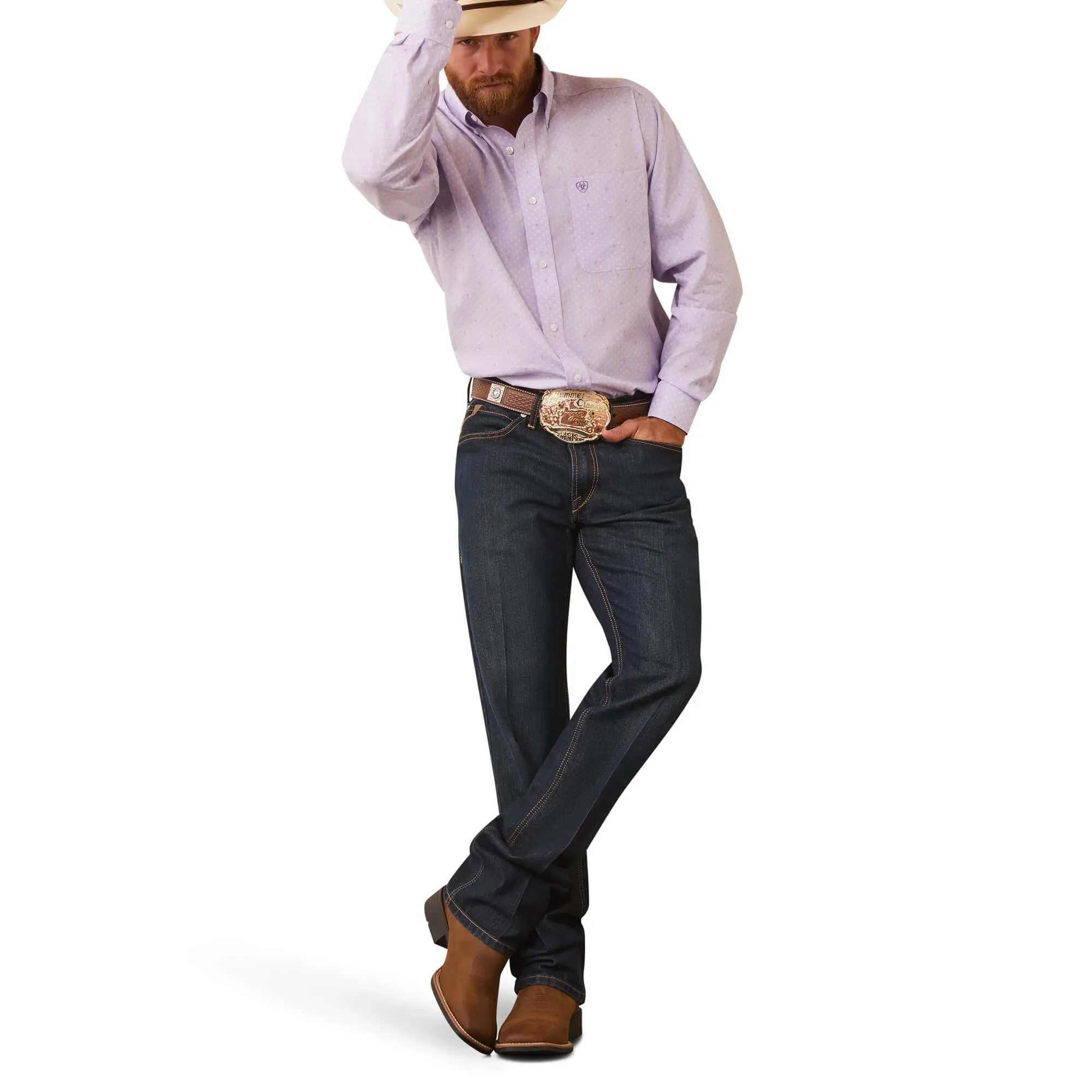 ARIAT Men's Wrinkle Free Flynn Fitted LS Shirt 10043880