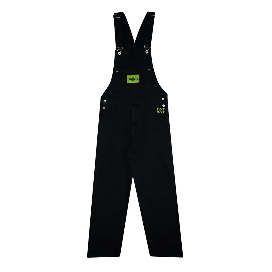 Doomsday Salopette in demin Fat Bat Overall nero