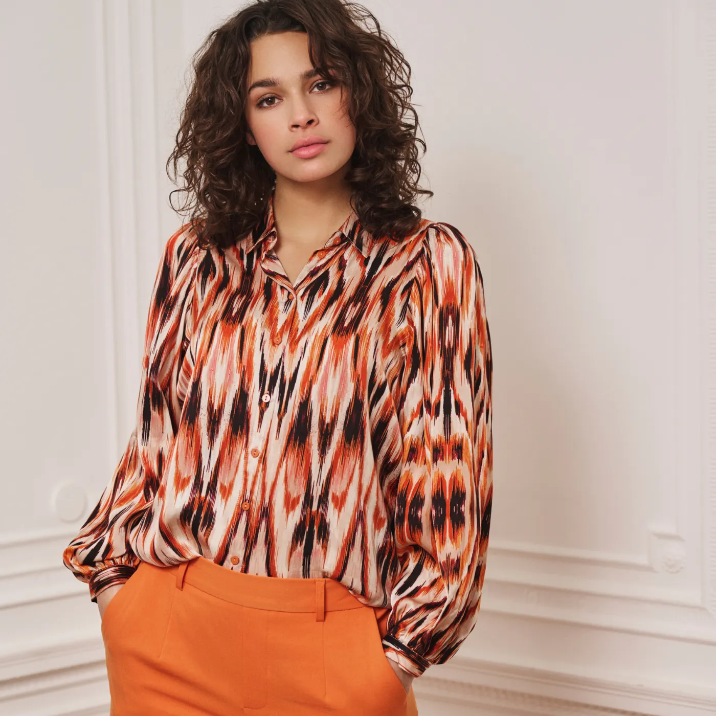 Ethnic Skins Long Sleeve Blouse