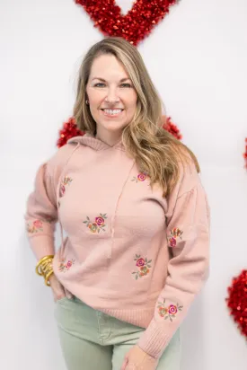 Floral Sweater Hoodie