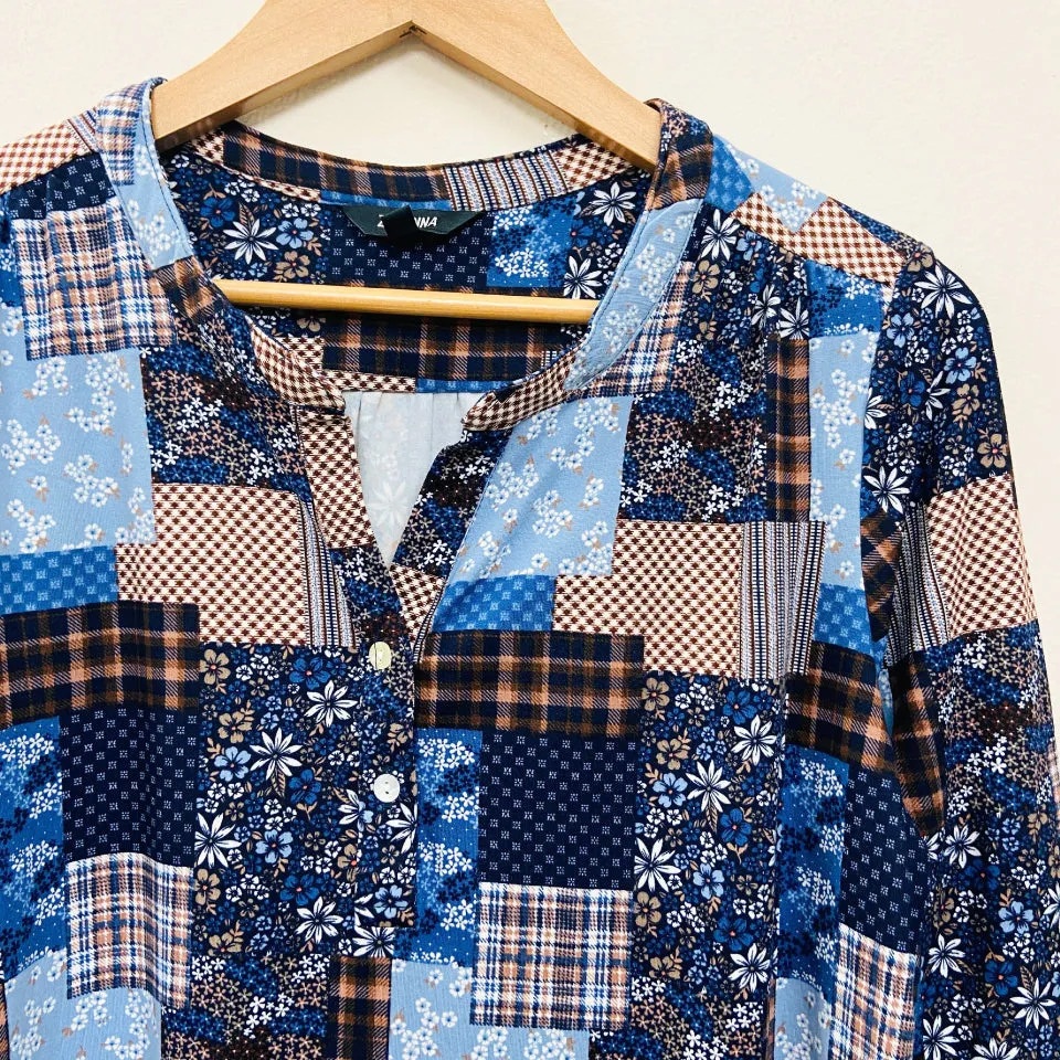 Ladies ¾ Sleeve Soft Floral Casual Top