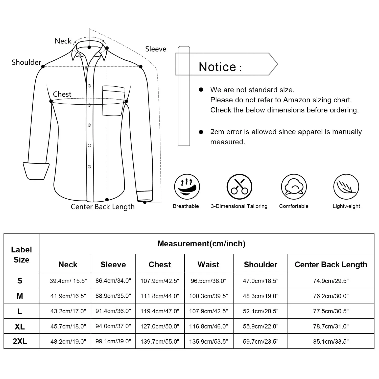 Men's Business Slim Fit Dress Shirt Long Sleeve Patchwork Button-Down Shirt, 004-White Dark Green