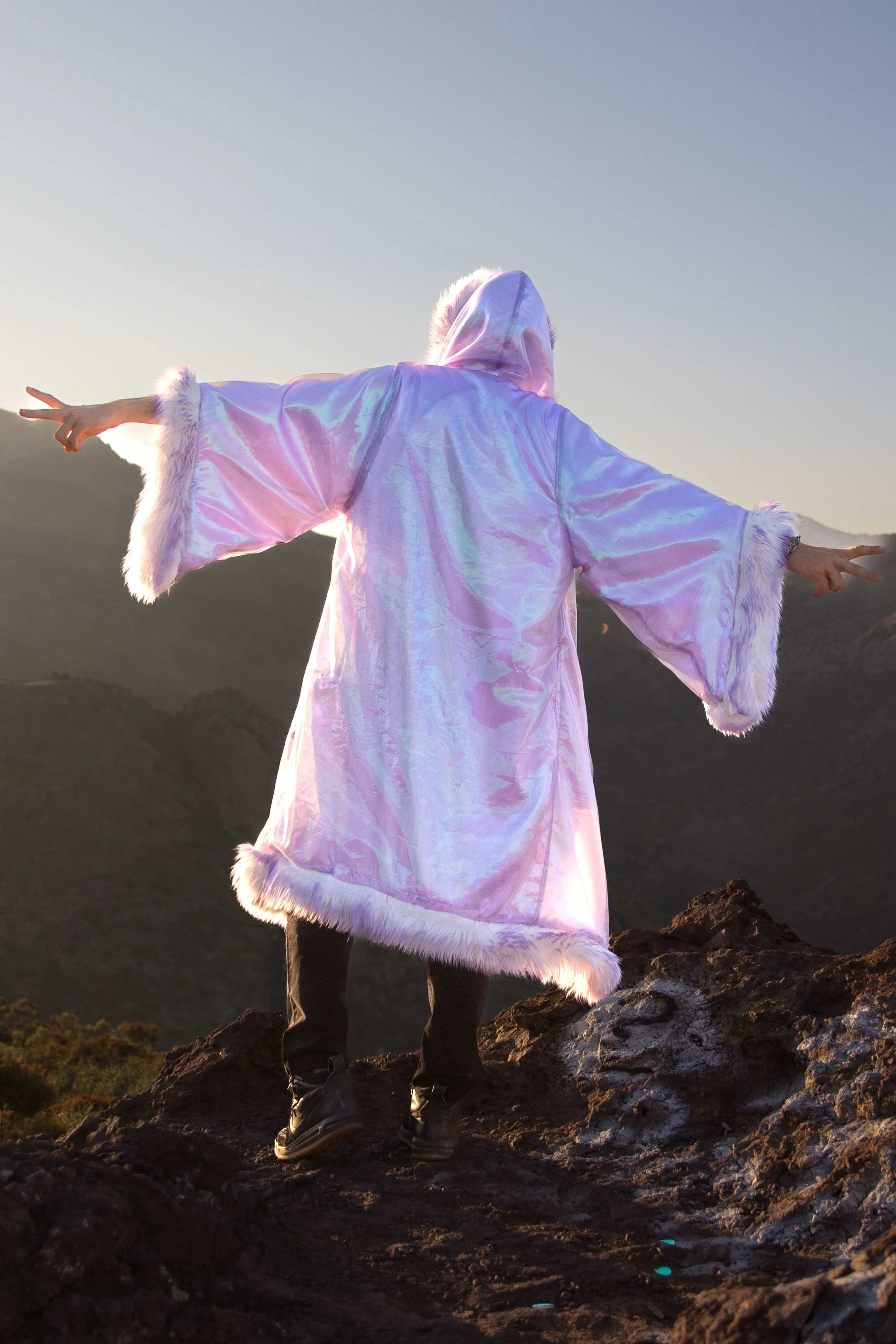Sheer Magic Kimono in "Lilac"