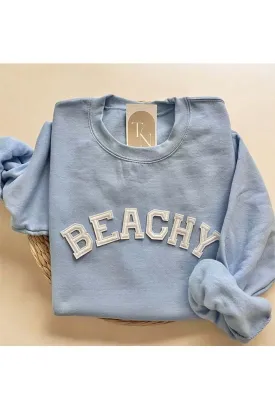 Threads & Needles - Beachy Crewneck Sweatshirt Light Blue