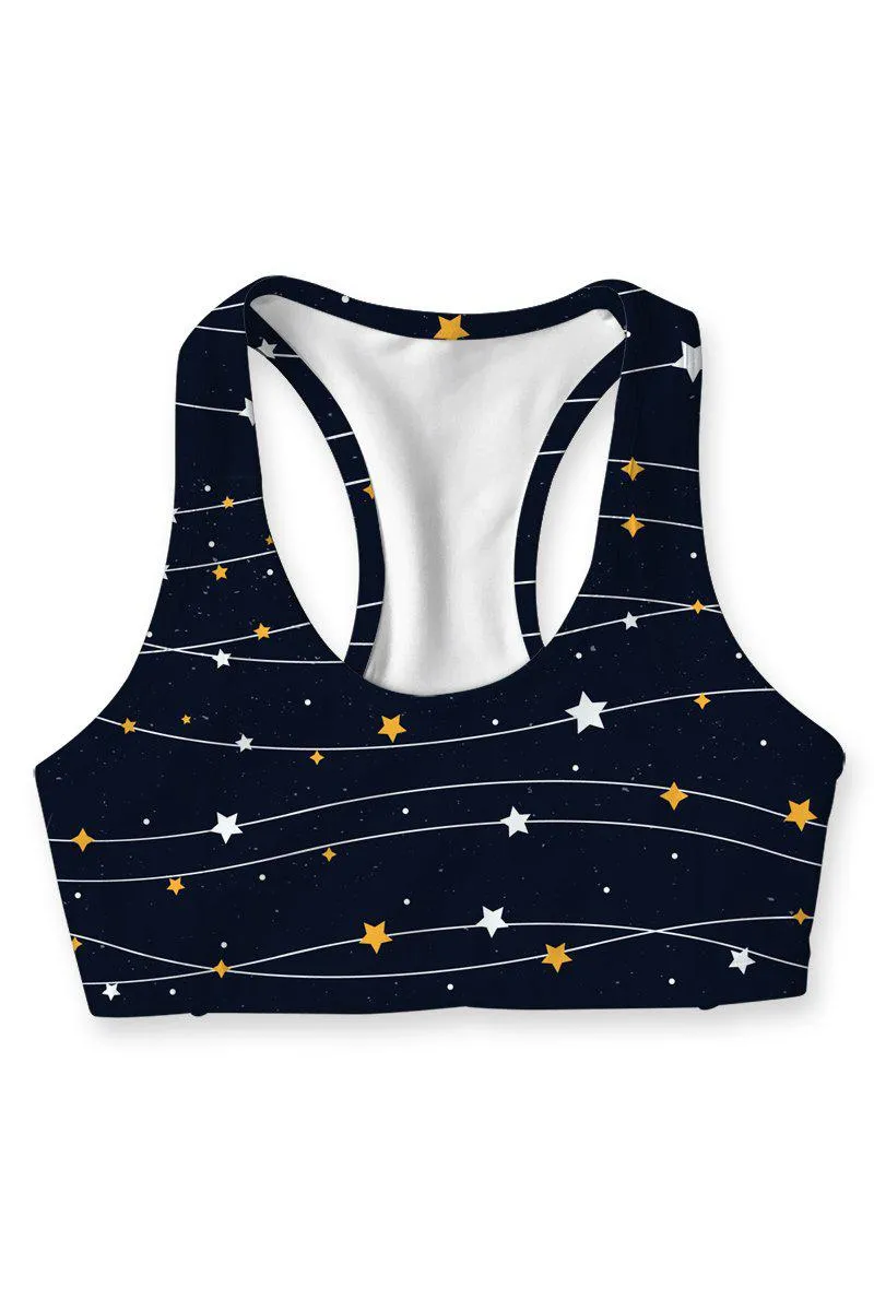 To the Moon & Back Stella Seamless Racerback Sport Yoga Bra - Women