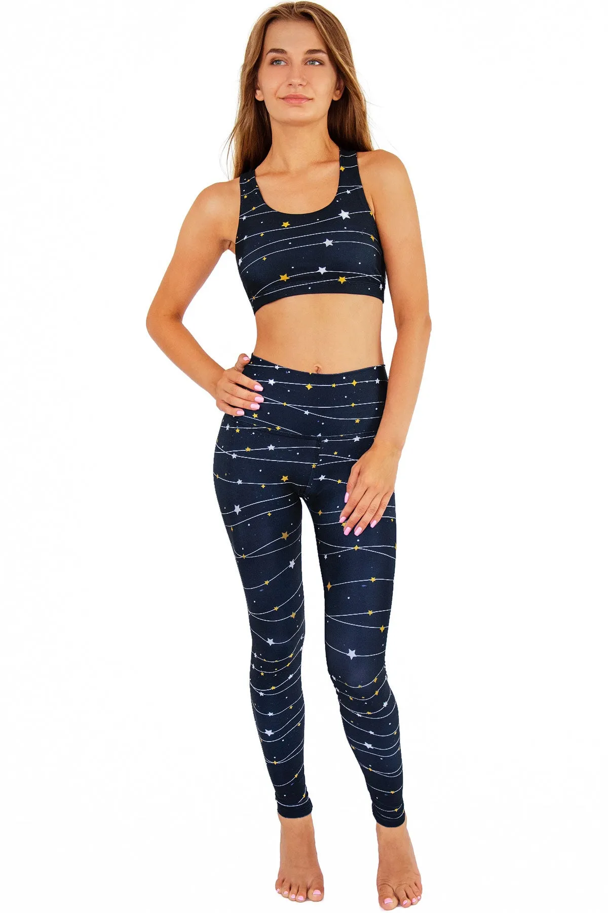 To the Moon & Back Stella Seamless Racerback Sport Yoga Bra - Women