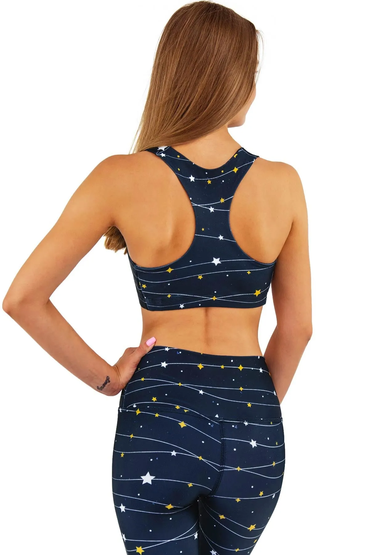 To the Moon & Back Stella Seamless Racerback Sport Yoga Bra - Women