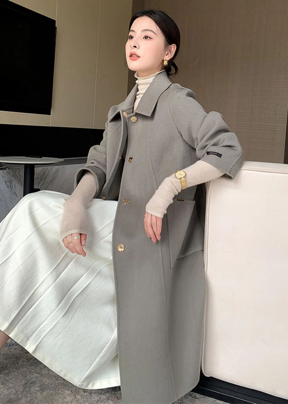 Walk This Way Double Face Wool Coat