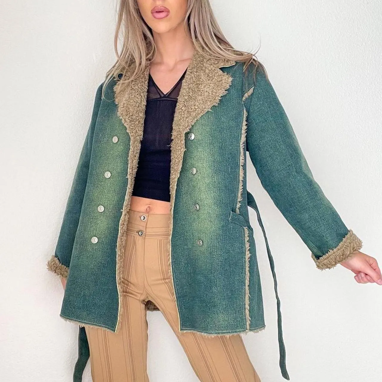 Y2K Denim Penny Lane Coat