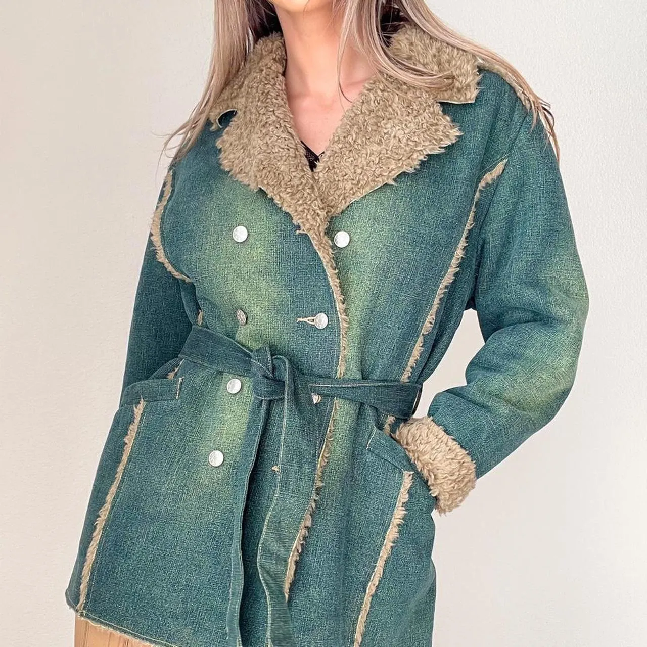 Y2K Denim Penny Lane Coat